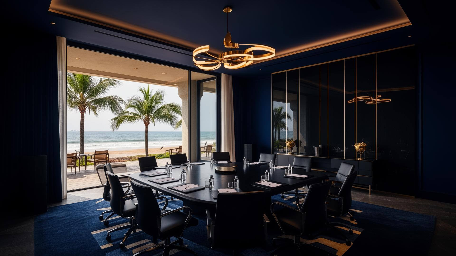 Boardroom strategy backdrop