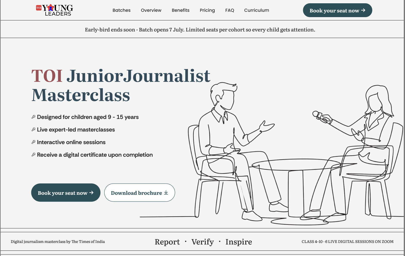 Give Your Child the Skills to Become a Young Journalist, Enroll today!!