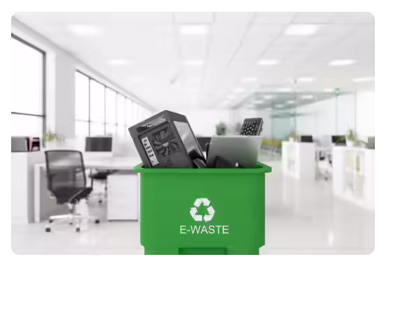 E-waste bin in office
