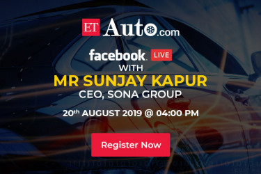 etauto facebook live with mr sunjay kapur ceo sona group